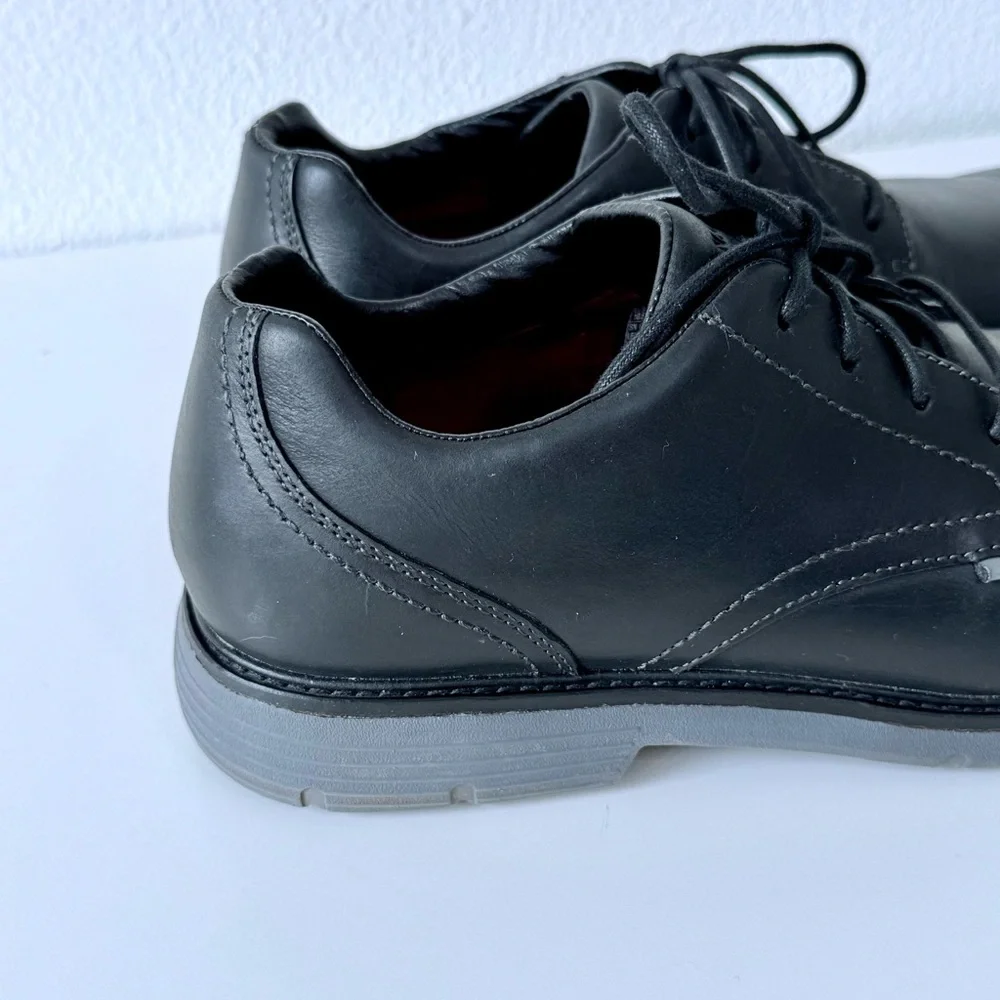 Mark Nason Men’s Lite Lugg Del-Leather Oxford Dress Shoes-Black/Gray Size 10.5